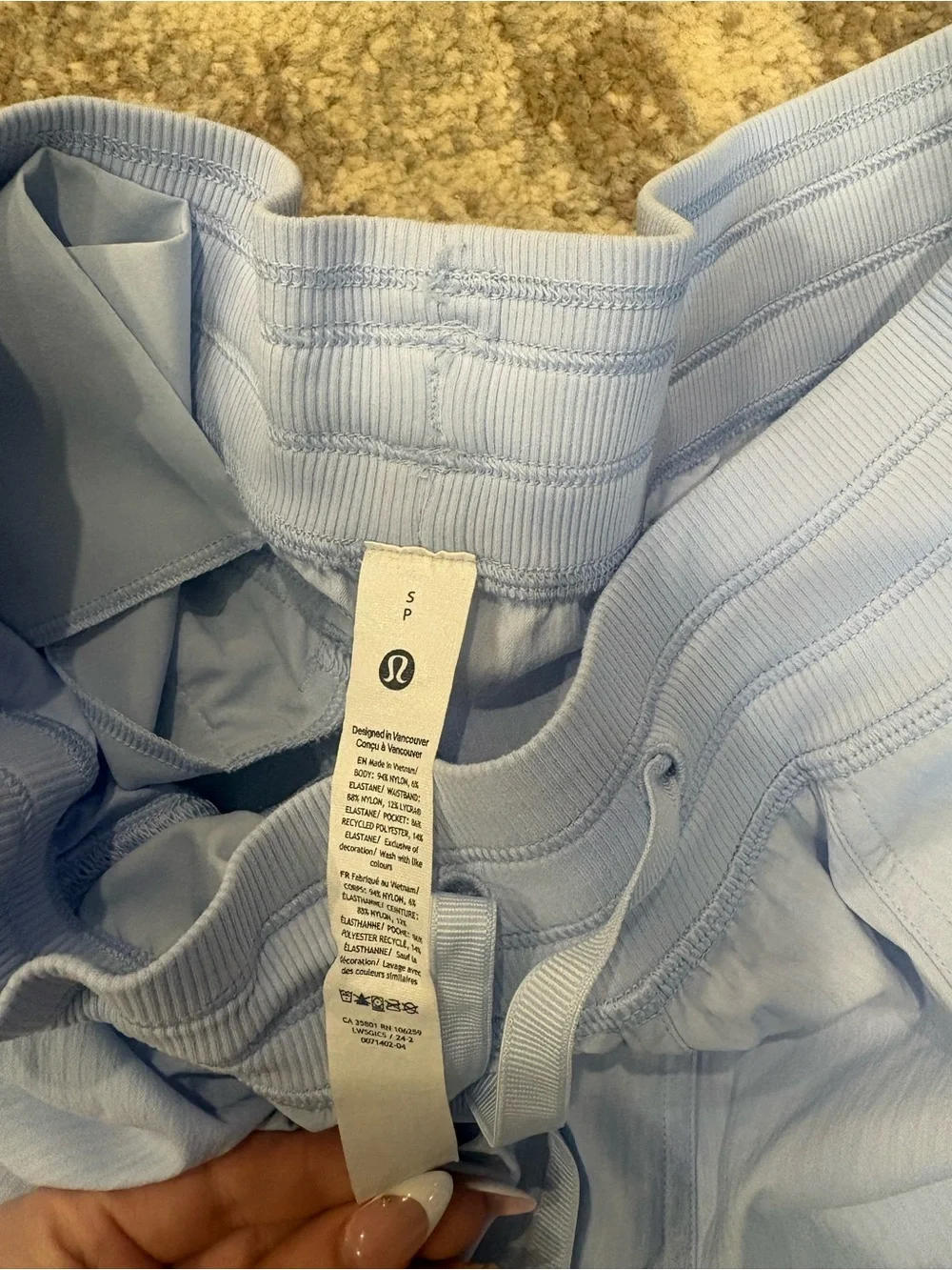 Lululemon Light Blue Cargo Jogger Pants